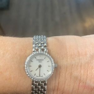 Tissot Ladies Watch with Diamonds & Mother of Pearl Face